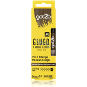 got2b Glued Brows & Edges Tinted barevný gel na obočí a "baby" vlásky 2 v 1 Hnědý 16ml