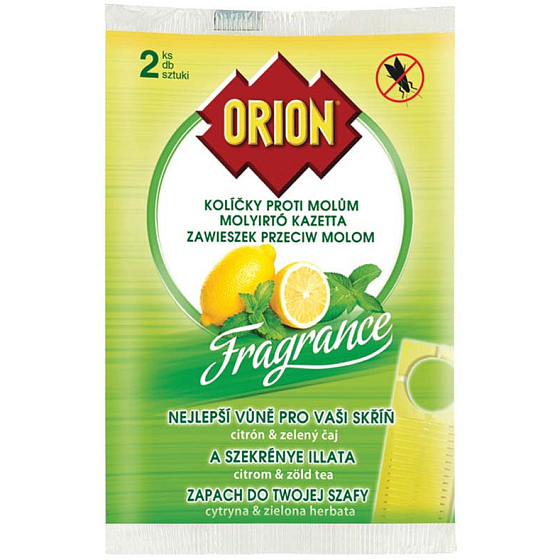 Orion Fragrance Lemon & Green Tea Heringe gegen Motten 2 Stück