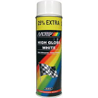 Motip 04004 Spray, universelle Autolack, Autofarbe weiß, 500 ml