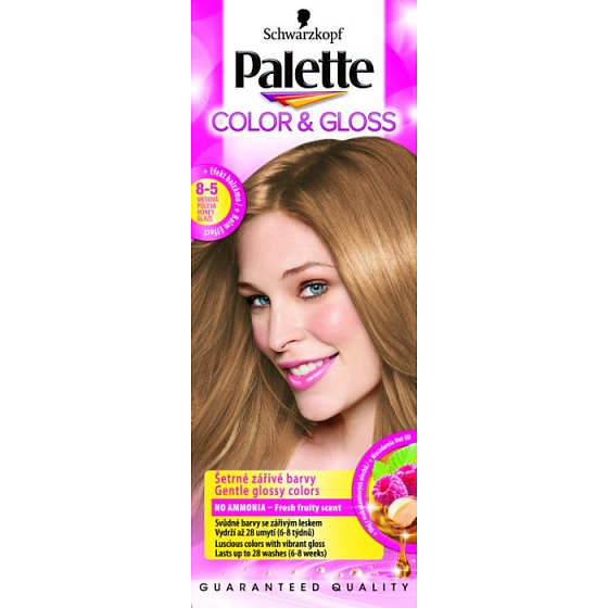 Schwarzkopf Palette Farbe & Glanz Haarfarbe 8 - 5 Honigglasur