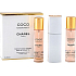 Chanel Coco Mademoiselle EdT 100 ml Eau de Toilette Damen 3 x 20 ml