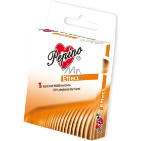 Pepino-Effekt aufgeraute Kondomringe aus Naturlatex 3 Stück