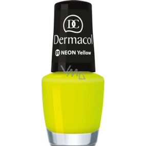 Dermacol Neon Polish Neon Nagellack 01 Neon Yellow 5 ml