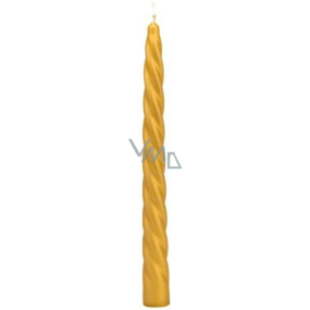 Lima Candle glattes Metall Goldkegel verdreht 22 x 250 mm 1 Stück