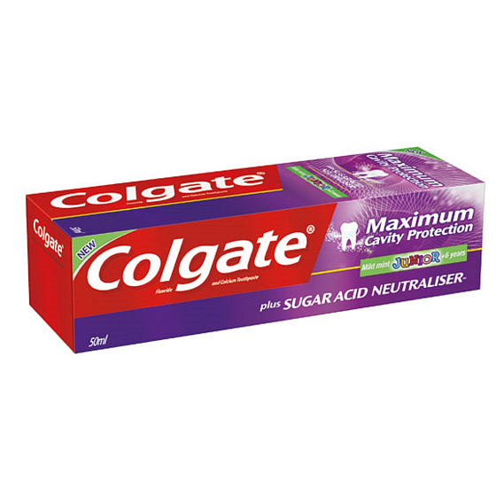 Colgate Junior Maximum Cavity Protection Mild Mint Zahnpasta 50 ml