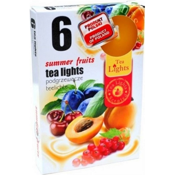Teelichter Duft des Sommers Früchte duftende Teelichter 6 Stück