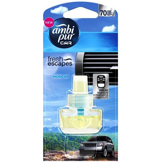 Ambi Pur Car Pacific Air Frische Brise Lufterfrischer Nachfüllung 7 ml, 70 Tage