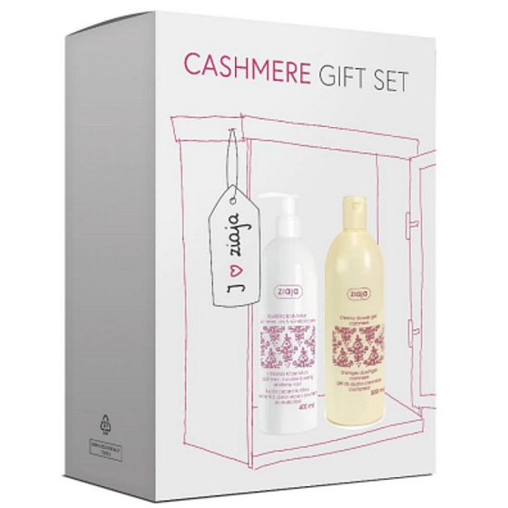 Ziaja Kaschmir Cremeduschgel 500 ml + Körpermilch 400 ml, Kosmetikset