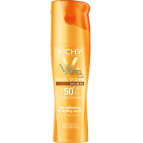 Vichy Capital Soleil SPF 50 Feuchtigkeitsspendendes Körperspray zur Optimierung der Bräune von 200 ml