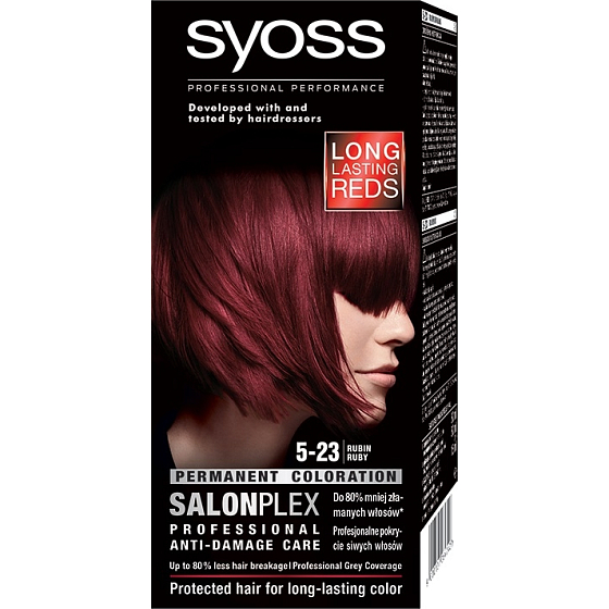 Syoss Color SalonPlex Haarfarbe 5-23 Rubinrot