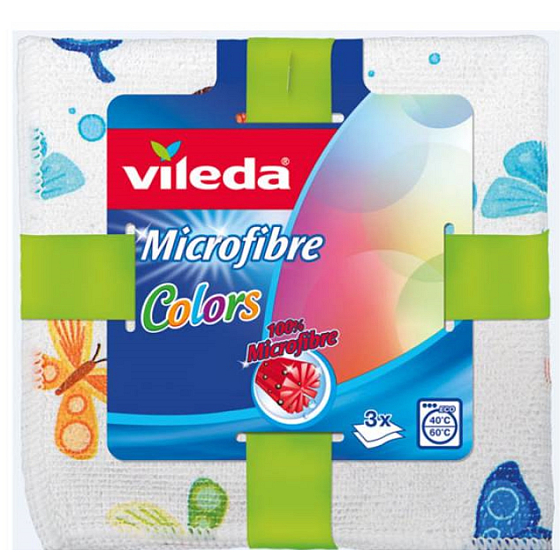 Vileda Microfibre Micro Tuch Universal Tuch 30 x 30 cm 3 Stück