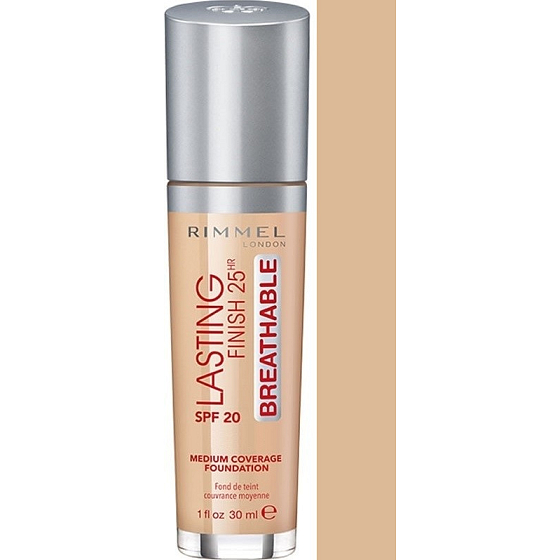 Rimmel London dauerhafte Oberfläche Breathable Foundation Make-up 103 True Ivory 30 ml