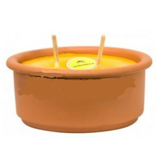 Citronella Doppelparaffinkerze aus Keramik 150 x 66 cm, 400 g