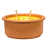 Citronella Doppelparaffinkerze aus Keramik 150 x 66 cm, 400 g