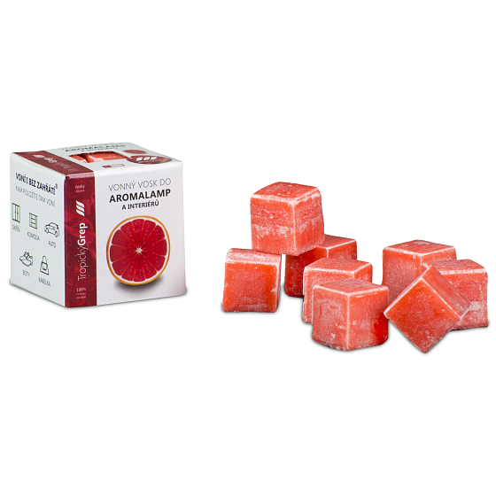 Kozák Tropische Grapefruit natürlicher Duftwachs für Aromalampen und Innenräume 8 Würfel 30 g