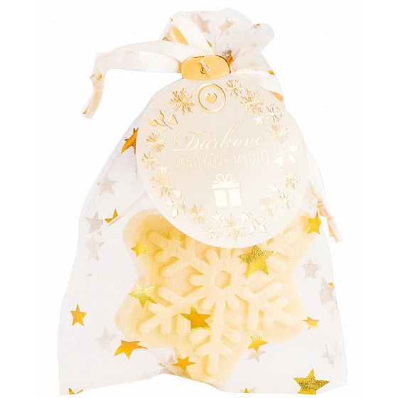 My Gift Seife Schneeflocke mit Vanilleduft in Organza 35 g