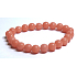 Jade Luminois Light Phosphoreszierend, gelbes Leuchten im Dunkeln, Armband elastisch Naturstein, Perle 8 mm / 16 - 17 cm