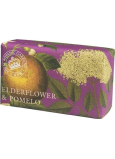 English Soap Elderflower & Pomelo - Holunderblüte & Pomelo natürliche parfümierte Toilettenseife mit Sheabutter 240 g