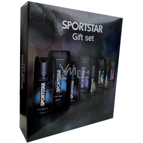 Sportstar Men Ice Blue Duschgel 300 ml + Deodorant Spray 150 ml, Kosmetikset für Männer