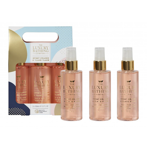 Grace Cole Orange & Ylang Ylang Körpernebel 3 x 100 ml, Kosmetikset für Frauen