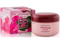 Rose of Bulgaria Massage-Gesichtscreme mit Rosenwasser, Mandel- und Kokosnussöl 330 ml