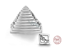 Sterling Silber 925 Ägypten Pyramide Perle auf Reise-Armband