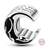 Sterling Silber 925 Ich liebe dich bis zum Mond und zurück, Liebesperlenarmband