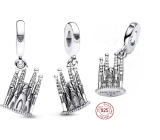 Charm Sterling Silber 925 Barcelona La Sagrada Familia, Reise-Armband-Anhänger