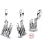 Charm Sterling Silber 925 Barcelona La Sagrada Familia, Reise-Armband-Anhänger