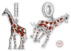 Charms Sterling Silber 925 Giraffe, Tierarmband Anhänger