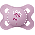 Mam Original Silikon kieferorthopädischer Schnuller 0+ Monate Lila mit Blume