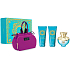 Versace Dylan Turquoise Eau de Toilette 100 ml + Körpergel 100 ml + Duschgel 100 ml + Handtasche, Geschenkset für Frauen