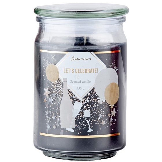 Emocio Let´s Celebrate vonná svíčka sklo se skleněným víčkem 948 g 93 x 142 mm