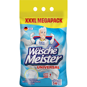 Wäsche Meister Universal Waschpulver, 140 Waschladungen, 10,5 kg