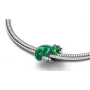 Charm Sterlingové stříbro 925 Disney Na vlásku Pascal – veselý chameleón teplotně citlivý smalt, korálek na náramek film