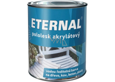 Eternal pololesk akrylátový univerzální barva na dřevo kov beton, Ral 9003 bílá, 700 g