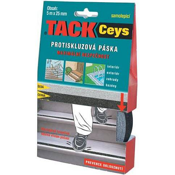 Tack Ceys Anti-Rutsch-Klebeband schwarz 5 mx 25 mm