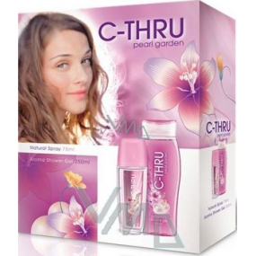 C-Thru Pearl Garden parfümiertes Deodorantglas für Frauen 75 ml + Duschgel 250 ml, Kosmetikset