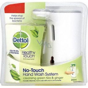 Dettol Grüntee mit Ginger Touchless Soap Dispenser + antibakterieller 250 ml Nachfüllung