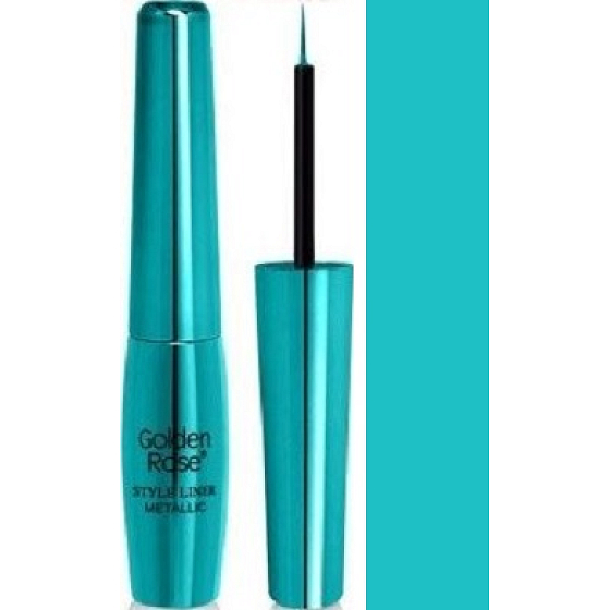 Golden Rose Style Liner Metallic Eyeliner Flüssiger Eyeliner 11 Türkis 6,5 g
