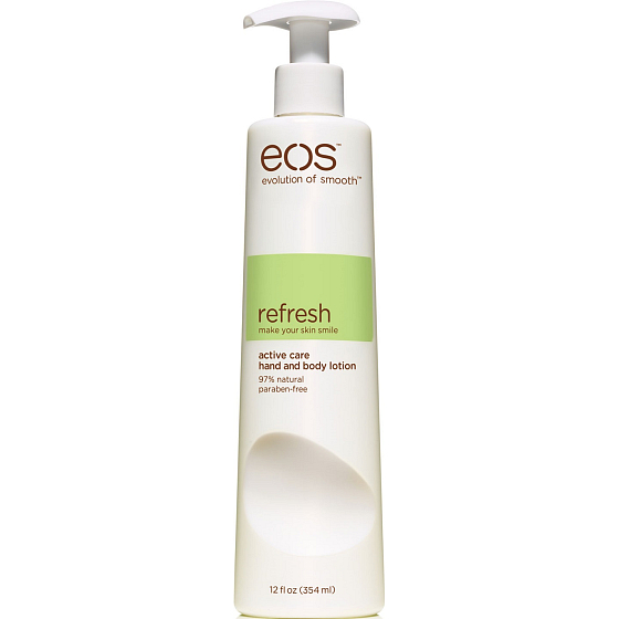 Eos Refresh Active Care feuchtigkeitsspendende Körperlotion für Hände und Körper 354 ml