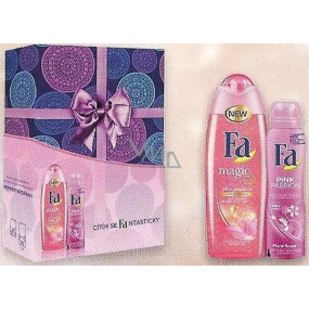 Fa Pink Jasmine Magic Oil Pink Duschgel 250 ml + Pink Passions Deodorant Spray für Frauen 150 ml, Kosmetikset