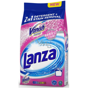 Lanza Vanish Ultra 2in1 Farbwaschpulver mit Fleckenentferner für Farbwäsche 45 Dosen von 3,375 g