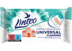 Linteo Universal Feuchttücher mit antibakteriellem Zusatz für vielseitige Verwendung starke Reinigung 40 Stück