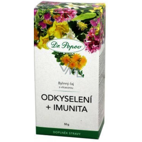 DR. Popov Entsäuerung + Immunität Kräuter loser Tee mit Vilcacora 50 g
