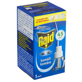 Raid Liquid Nachfüllung für elektrischen Verdampfer 45 Nächte gegen fliegende Insekten 31 ml