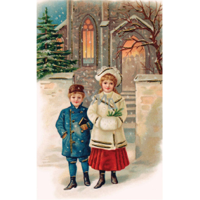 Böhmen Geschenke Aromatische Duftkarte Weihnachtsabend Weihnachten Arktischer frischer Duft 10,5 x 16 cm