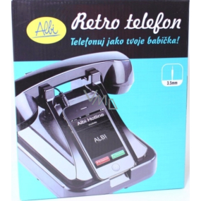 Albi Retro Handy schwarz 18 x 14,5 x 12,5 cm