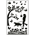 Aufkleber für Lichtschalter-Silhouetten im Park Nr. 2 24 x 15 cm