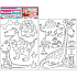 Wandsticker Dinosaurier zum Ausmalen 2 Bögen 35 x 25,5 cm